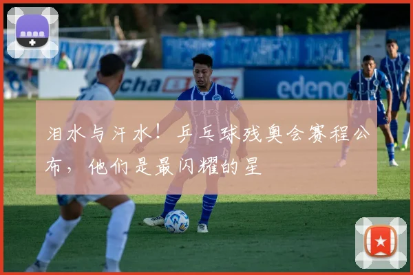 泪水与汗水！乒乓球残奥会赛程公布，他们是最闪耀的星